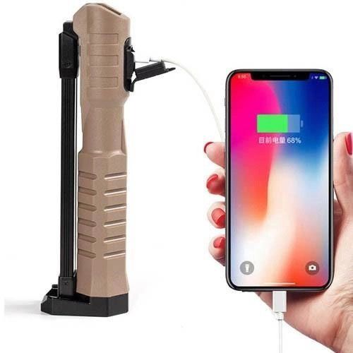 Світлодіодний ліхтар Power Bank кемпінг WL-08 XPE+COB, червоний+білий+жовтий, магніт, гачок 00023440 фото
