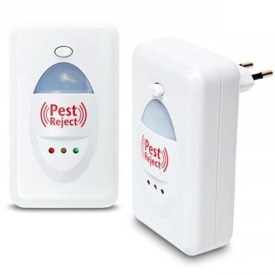 Ультразвуковий відлякувач гризунів мишей щурів та тарганів Pest Reject HK02 від мережі, смерть гризунам 00013511 фото
