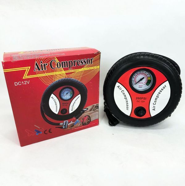 Автомобильный компрессор для быстрой подкачки колес Air Compressor DC12V, автомобильный компрессор 00017081 фото