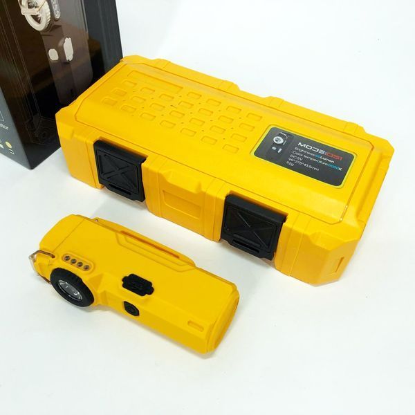 Фонарик-зажигалка армейская MULTIFUNCTIONAL D51-COB электроимпульсная аккумуляторная. Цвет: желтый 00023044 фото