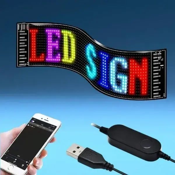 Гибкий экран LED Matrix Panel APP wifi rgb 192mm 898mm (HRP-1696PLUS) ART-0568 00017185 фото