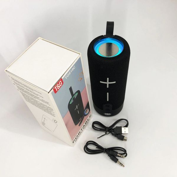 Портативна Bluetooth колонка TG619C FM-радіо USB/TF з ремінцем, Колонка для музики. Колір: чорний 00017658 фото