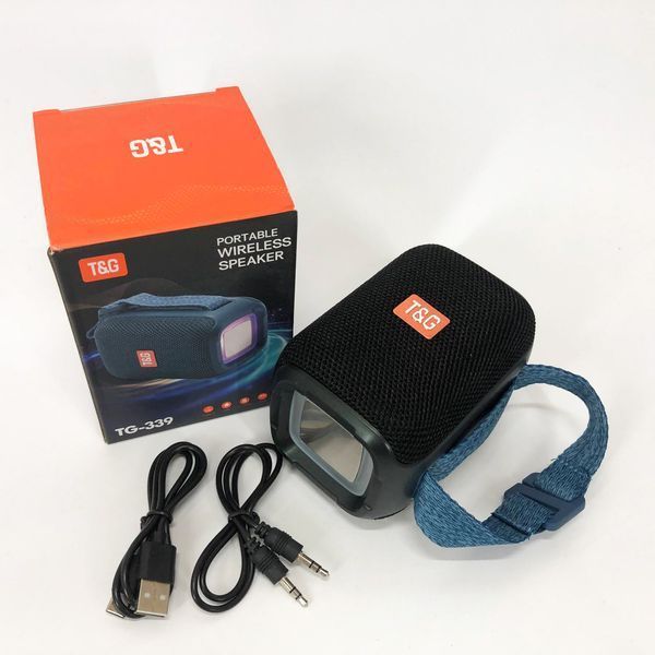Портативная Bluetooth колонка TG339 5W с RGB подсветкой, Аккумуляторная колонка для музыки. Цвет: черный 00017225 фото