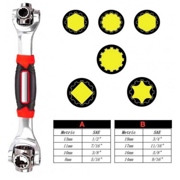 Универсальный ключ 48 в 1 Universal Tiger Wrench PRO original Сверхпрочный, набор универсальных ключей 00012607 фото