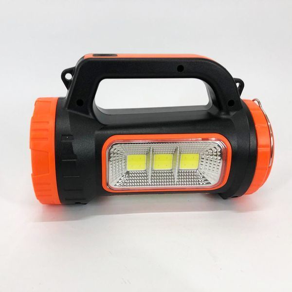 Кемпинговый фонарь XBL 818C-3W+COB, фонарь-светильник аккумуляторный кемпинговый. Цвет: оранжевый 00022882 фото