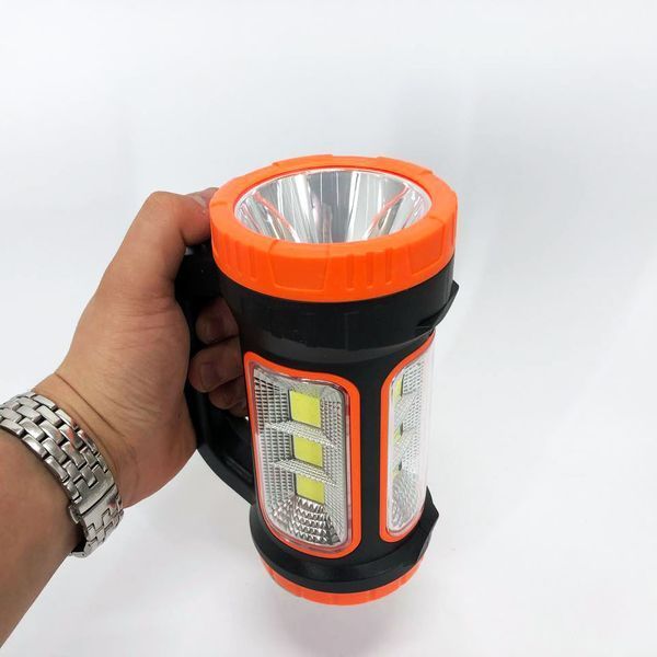 Кемпинговый фонарь XBL 818C-3W+COB, фонарь-светильник аккумуляторный кемпинговый. Цвет: оранжевый 00022882 фото