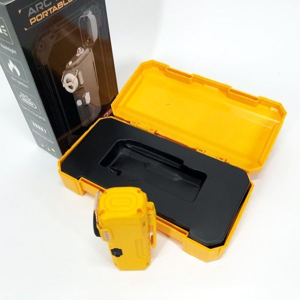 Фонарик-зажигалка армейская MULTIFUNCTIONAL D51-COB электроимпульсная аккумуляторная. Цвет: желтый 00023044 фото