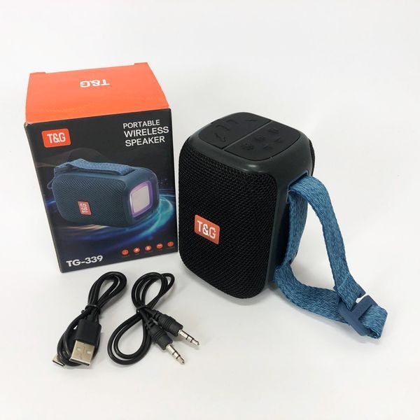 Портативная Bluetooth колонка TG339 5W с RGB подсветкой, Аккумуляторная колонка для музыки. Цвет: черный 00017225 фото