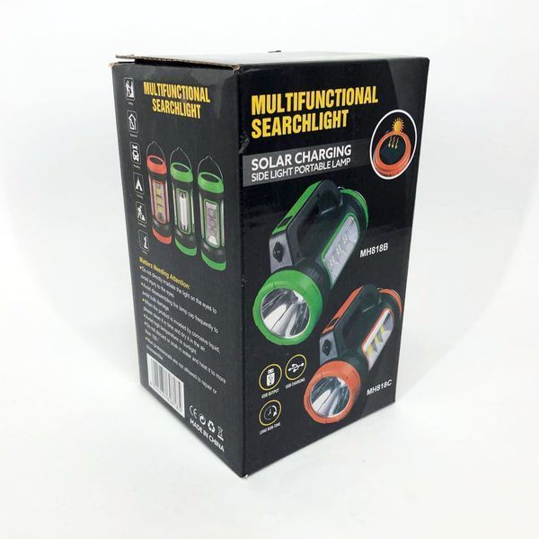Кемпинговый фонарь XBL 818C-3W+COB, фонарь-светильник аккумуляторный кемпинговый. Цвет: оранжевый 00022882 фото