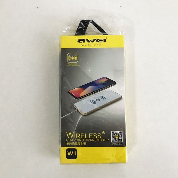 Бездротовий зарядний пристрій AWEI W1 Wireless Charger. Колір білий 00017597 фото
