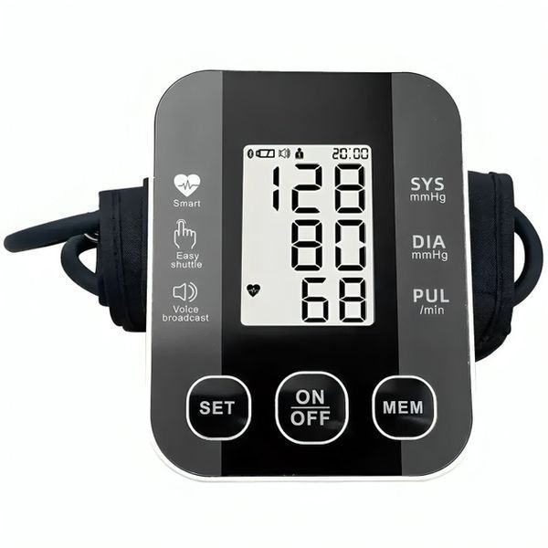 Автоматичний тонометр для вимірювання тиску з роботою від батарей USB РК-дисплеєм індикатором заряду 00015453 фото