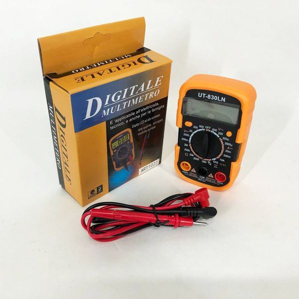 Мультиметр DT-830 LN з підсвічуванням та звуком ABaTap до 750 В Помаранчевий, тестер для вимірювання напруги 00017258 фото
