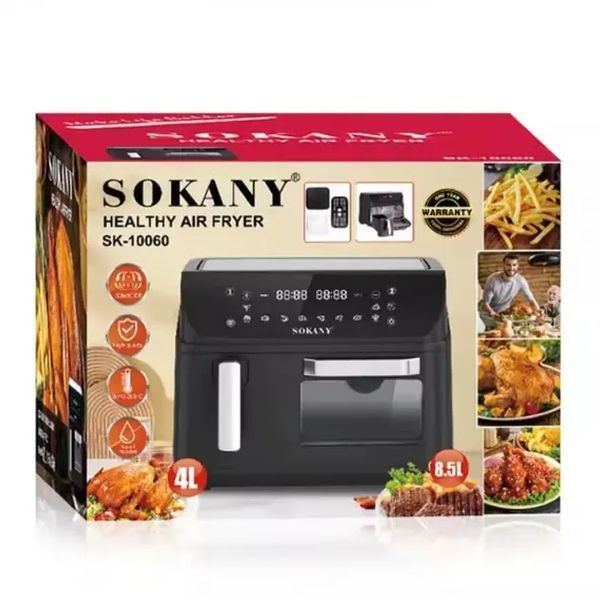 Аэрофритюрница Sokany SK-10060 с 2 чашами, сенсорное управление 00021140 фото