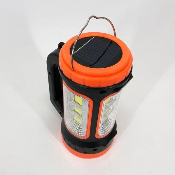 Кемпинговый фонарь XBL 818C-3W+COB, фонарь-светильник аккумуляторный кемпинговый. Цвет: оранжевый 00022882 фото