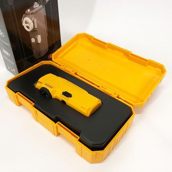 Фонарик-зажигалка армейская MULTIFUNCTIONAL D51-COB электроимпульсная аккумуляторная. Цвет: желтый 00023044 фото