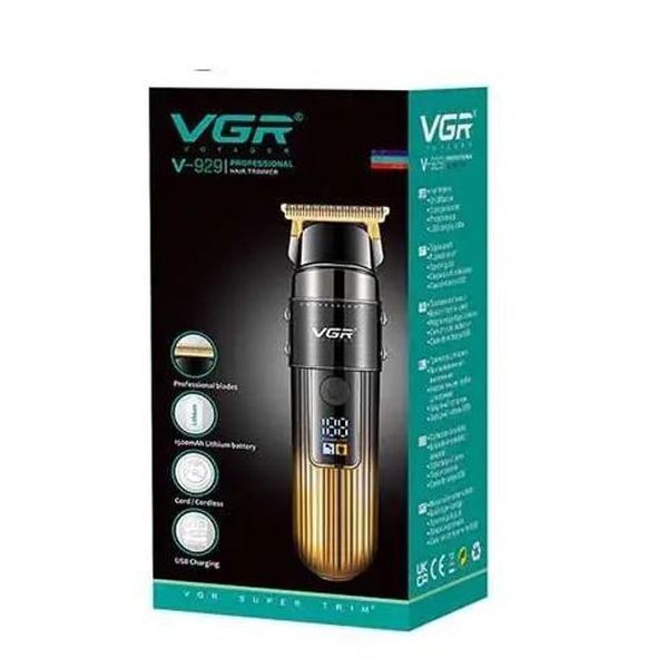Машинка для стрижки волос VGR V-929 аккумуляторная, Машинка окантовочная профессиональная для бороды 00014486 фото