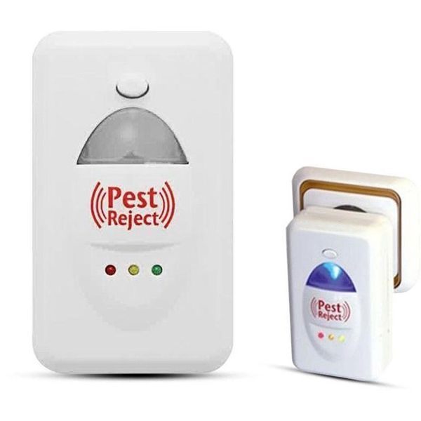 Ультразвуковий відлякувач гризунів мишей щурів та тарганів Pest Reject HK02 від мережі, смерть гризунам 00013511 фото