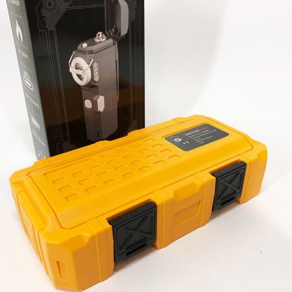 Фонарик-зажигалка армейская MULTIFUNCTIONAL D51-COB электроимпульсная аккумуляторная. Цвет: желтый 00023044 фото