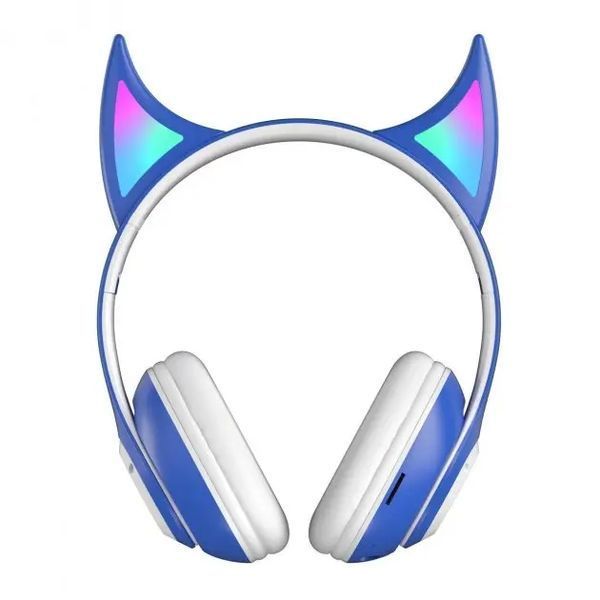 Бездротові дитячі Навушники з Вушками з підсвічуванням з MicroSD Ear STN-25 Bluetooth 00023830 фото