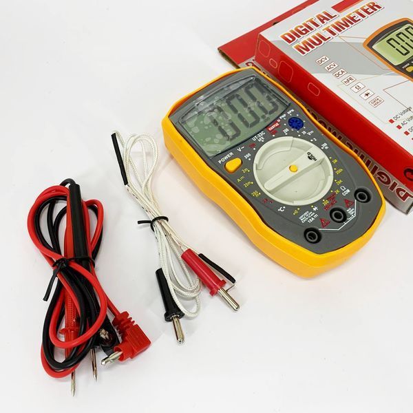 Мультиметр HAOYUE DT-33C Вимірювання: V (AC/DC), A (AC/DC), &Omega;, hFE, дзвінки. Функції: Data Hold, тест діодів 00017476 фото
