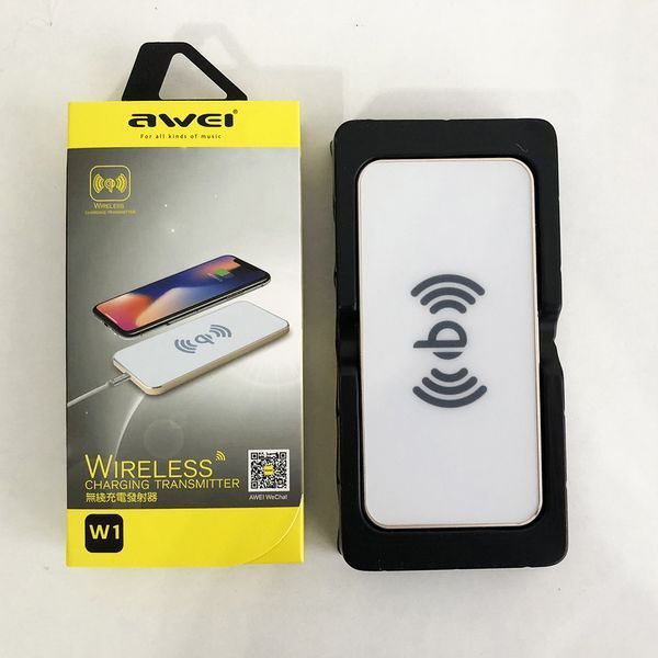 Бездротовий зарядний пристрій AWEI W1 Wireless Charger. Колір білий 00017597 фото