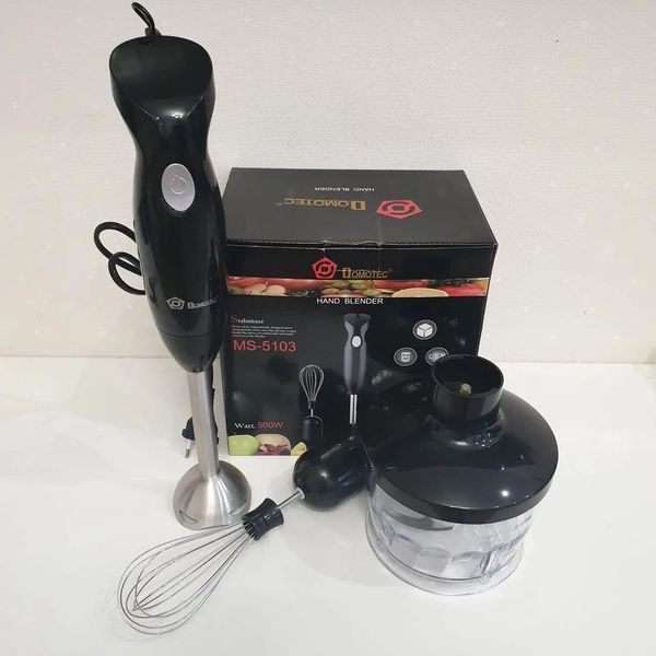 Блендер DOMOTEC MS-5103 3в1 погружной, 500 Вт, ручной погружной блендер, электрический блендер 00018858 фото