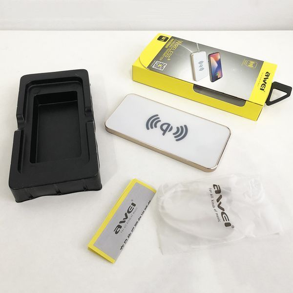 Бездротовий зарядний пристрій AWEI W1 Wireless Charger. Колір білий 00017597 фото