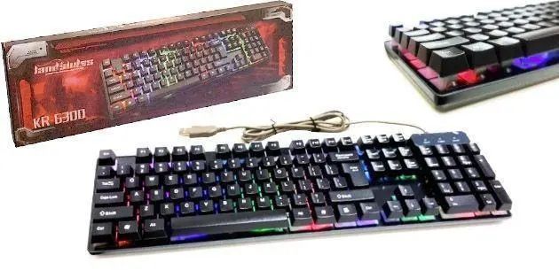 Ігрова клавіатура з підсвічуванням Keyboard HK-6300 00017819 фото