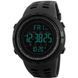 Часы наручные мужские SKMEI 1251BK ALL BLACK, фирменные спортивные часы. Цвет: черный 00022455 фото 2