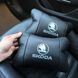 Автомобільні подушки 2 шт на підголівник Skoda / Шкода, з натуральної шкіри, стильний аксесуар для вашого авто 00016806 фото 18