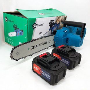 Акумуляторна ланцюгова пила Chain Saw 12'' (30см) DOMOTEC Ланцюгова Пила на акумуляторах для дому 00013319 фото