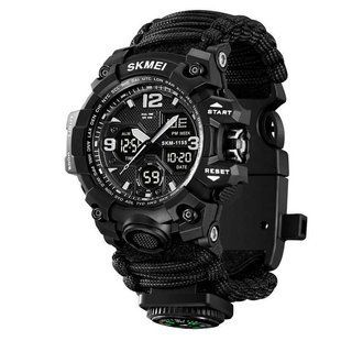 Годинник наручний чоловічий SKMEI 1155BKBK PARACORD 00022335 фото