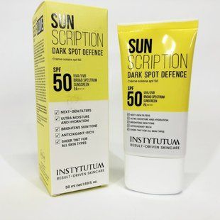 Солнцезащитный крем с осветительным эффектом Instytutum Sunscription Dark Spot Defence SPF 50, 50 мл 00012502 фото