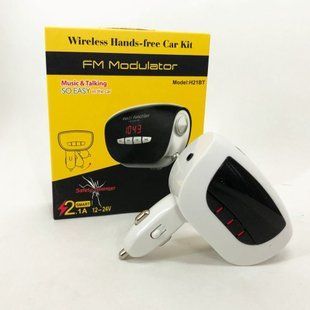 Автомобильный Трансмиттер FM модулятор MOD, Usb трансмиттер, Fm модулятор с аккумулятором. H21 BT 00016763 фото