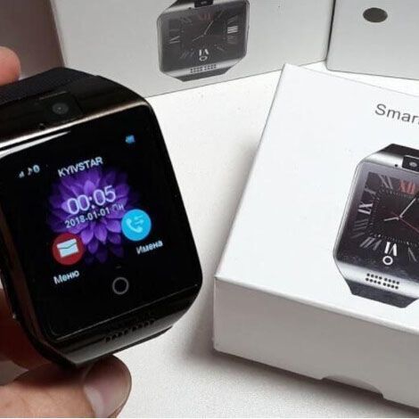 Смарт-часы Smart Watch Q18. Цвет: черный 00022448 фото