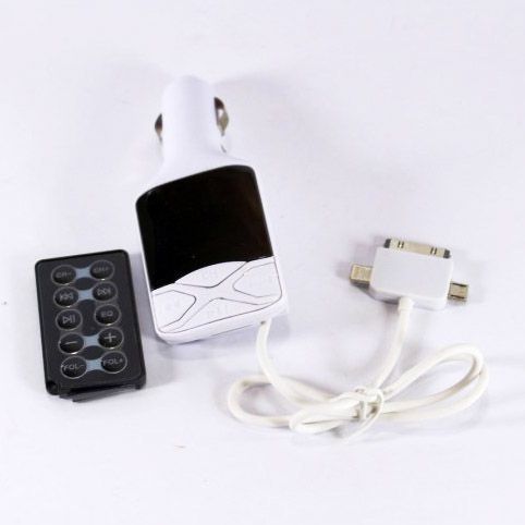 Автомобільний FM Трансмітер модулятор CM I19A SD/Usb, Фм трансмітер модулятор блютуз в прикурювач 00016819 фото