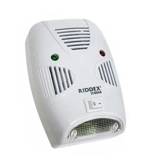 Ультразвуковой отпугиватель мышей насекомых Pest Repelling Aid Riddex, Электромагнитный отпугиватель грызунов 00013082 фото