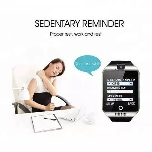 Смарт-часы Smart Watch Q18. Цвет: черный 00022448 фото