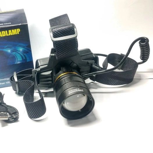 Яскравий ліхтар налобний Bailong BL-8076-2-GT100, Ліхтар акумуляторний для риболовлі, Ліхтар на голову 00022889 фото