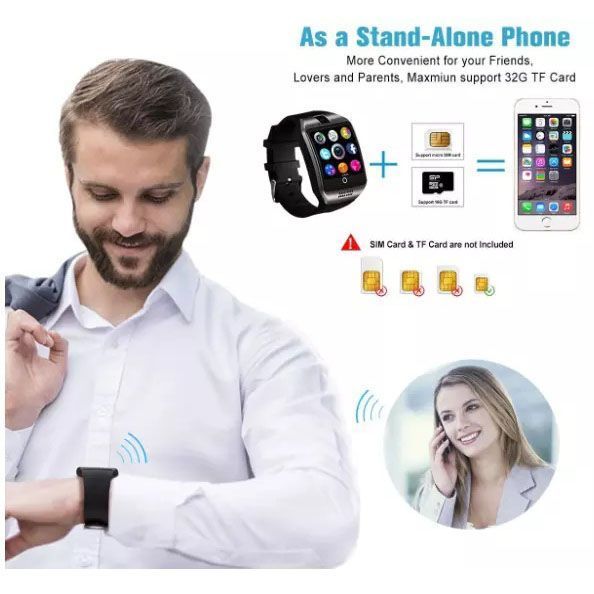 Смарт-часы Smart Watch Q18. Цвет: черный 00022448 фото