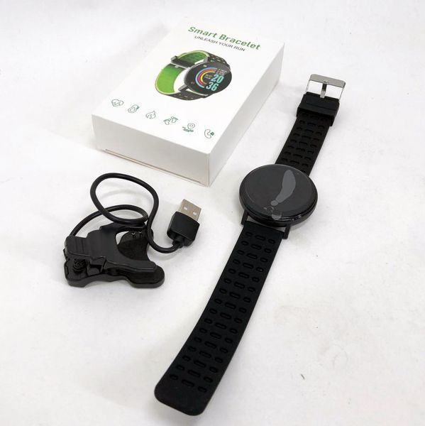 Фитнес трекер умные смарт часы UWatch 119 Plus с шагомером. Цвет: черный 00022445 фото