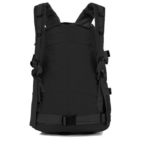 Рюкзак Тактический на 40л штурмовой туристический с системой MOLLE Черный большой 00018420 фото
