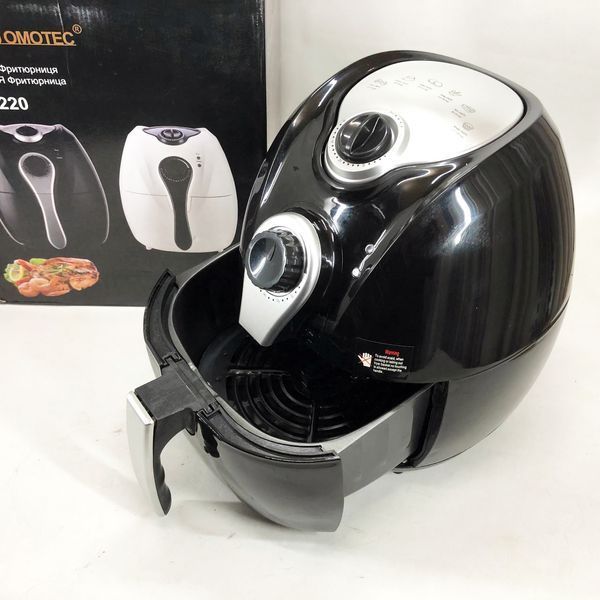 Аерофритниця Мультипіч Аерогриль Domotec MS-3220 1300W 4,5 л Безмасляна з Таймером. Колір: чорний 00019060 фото