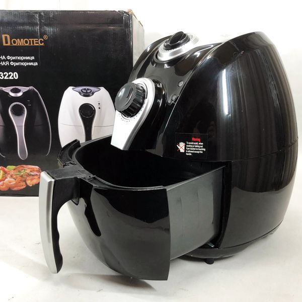 Аерофритниця Мультипіч Аерогриль Domotec MS-3220 1300W 4,5 л Безмасляна з Таймером. Колір: чорний 00019060 фото