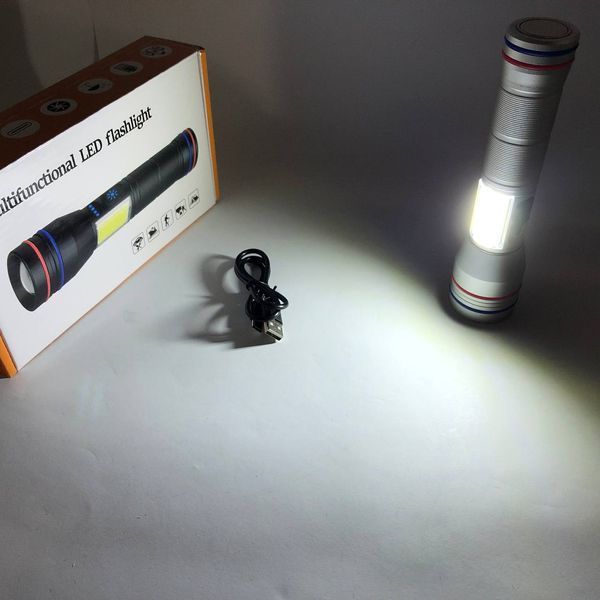 Фонарь PLD-231 WHITE LASER LED PM10-TG+COB(white+red), 1х26650, Фонарик police оригинал, Фонарик полис 00023390 фото