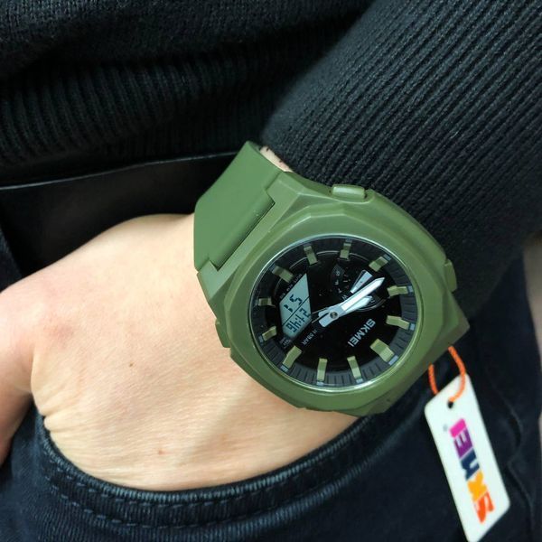 Годинник наручний чоловічий SKMEI 2091AGWT, армійський годинник протиударний, військовий тактичний годинник 00022097 фото