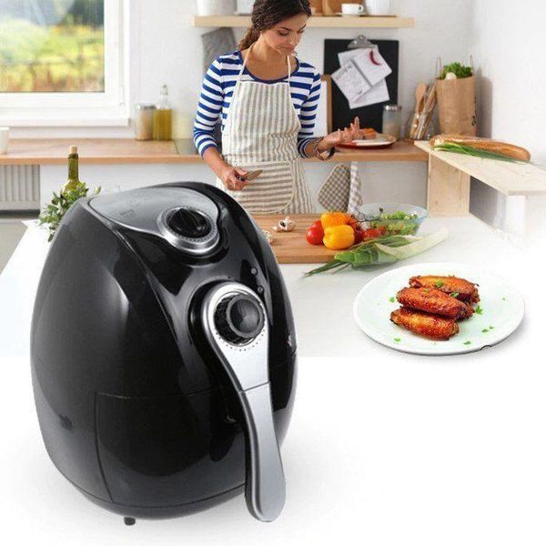 Аерофритниця Мультипіч Аерогриль Domotec MS-3220 1300W 4,5 л Безмасляна з Таймером. Колір: чорний 00019060 фото