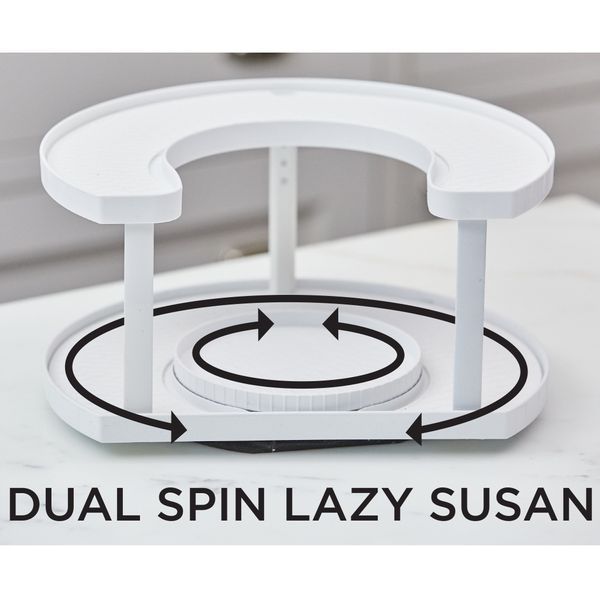 Спецовница Spice Spinner Two-Tiered Spice Organizer, Поворотная подставка для специй, Карусель для специй 00018733 фото