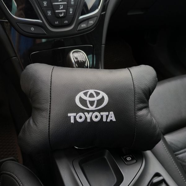 Подушки на подголовник Toyota 2шт, Набор подушек в авто Тойота, Автомобильная подушка Тойота 00017027 фото