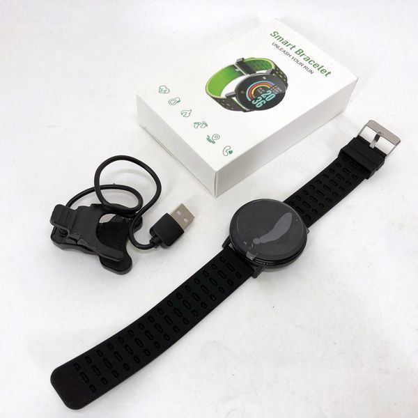 Фитнес трекер умные смарт часы UWatch 119 Plus с шагомером. Цвет: черный 00022445 фото